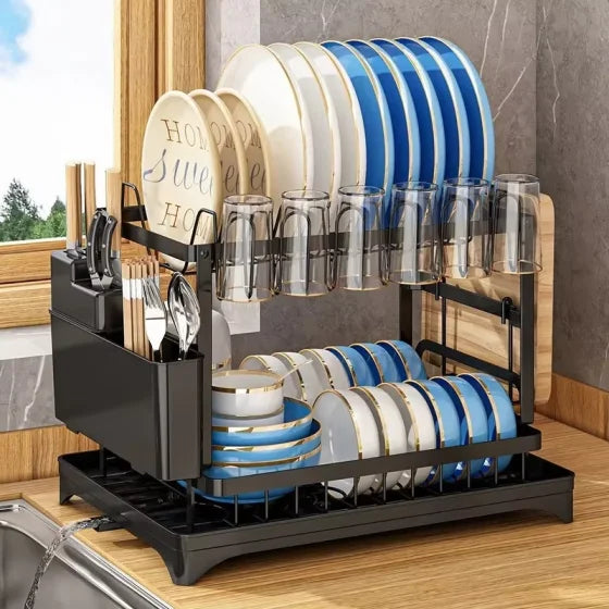 Dish Rack with Cutting Board