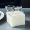 Mini Glass Milk Carton Cup (300ml, Set of 2)