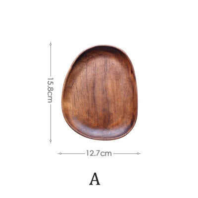 Solid Walnut Wood Oval Serving Tray (3 Sizes)