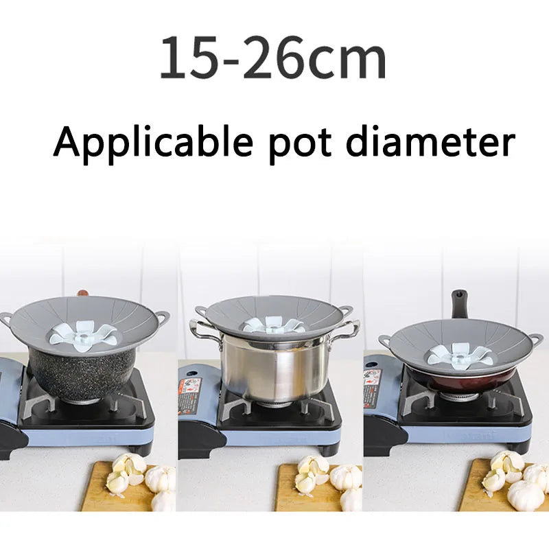 Silicone Flower Spill-Stop Pot Lid