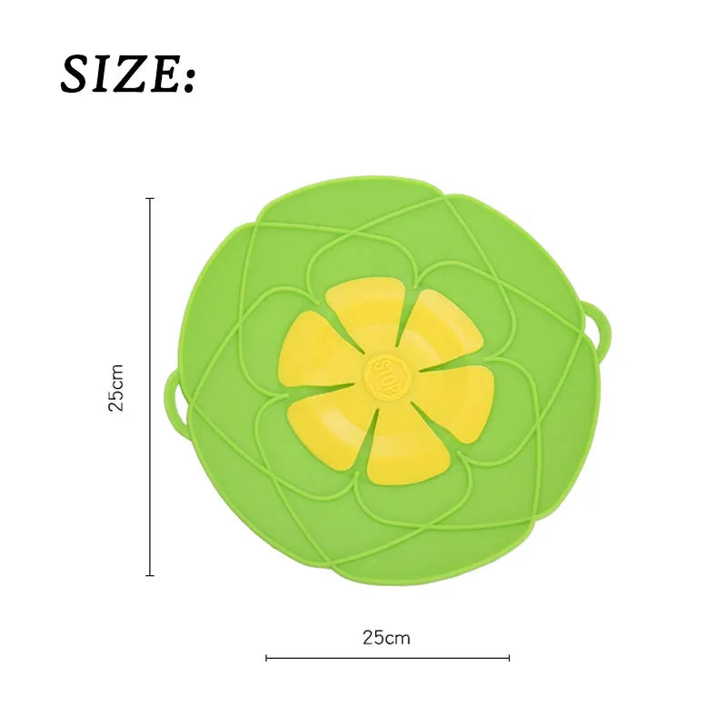 Silicone Flower Spill-Stop Pot Lid