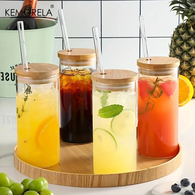 Glass Can Tumbler Set