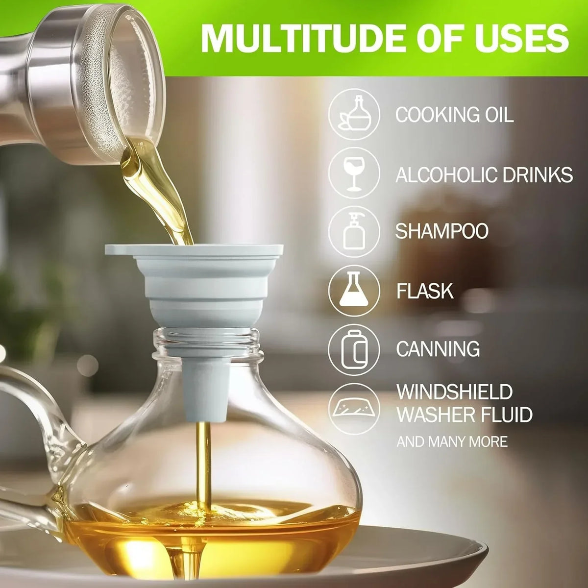 Kitchen Silicone Funnel