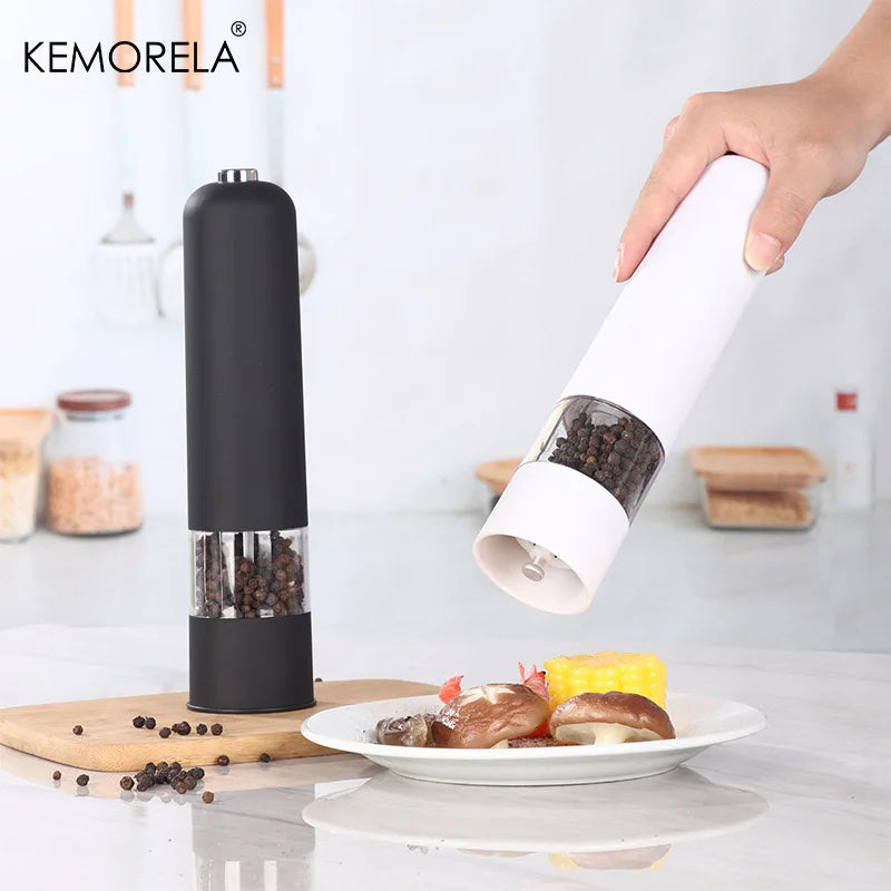 One-Touch Electric Pepper & Salt Grinder with LED Light (2 Colors)