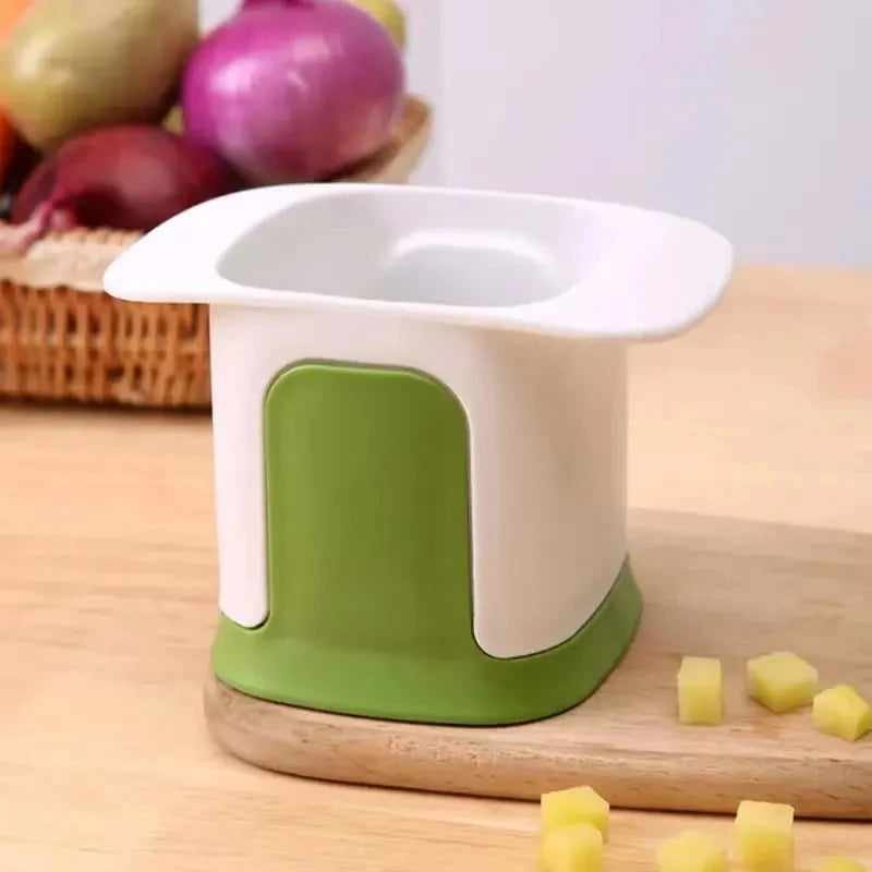 Multi-Blade Vegetable Dicer & Strip Cutter with Container (4-in-1)