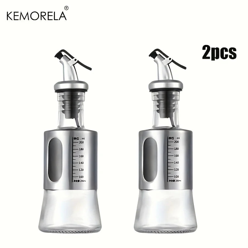 Stainless Steel Glass Oil Dispenser Bottle (200/300/500ml)