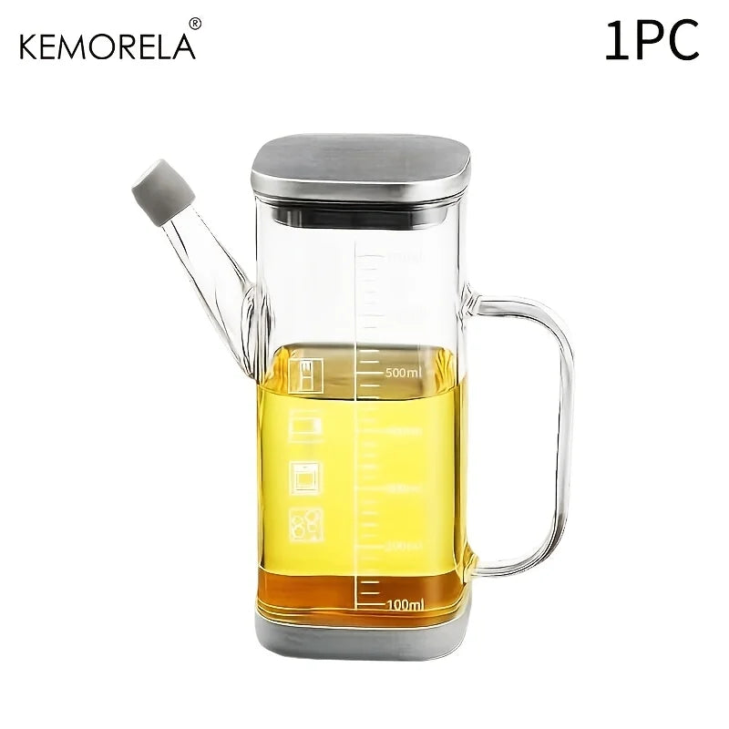 Glass Oil Dispenser Bottle with Measurement Scale (700/1000ml)