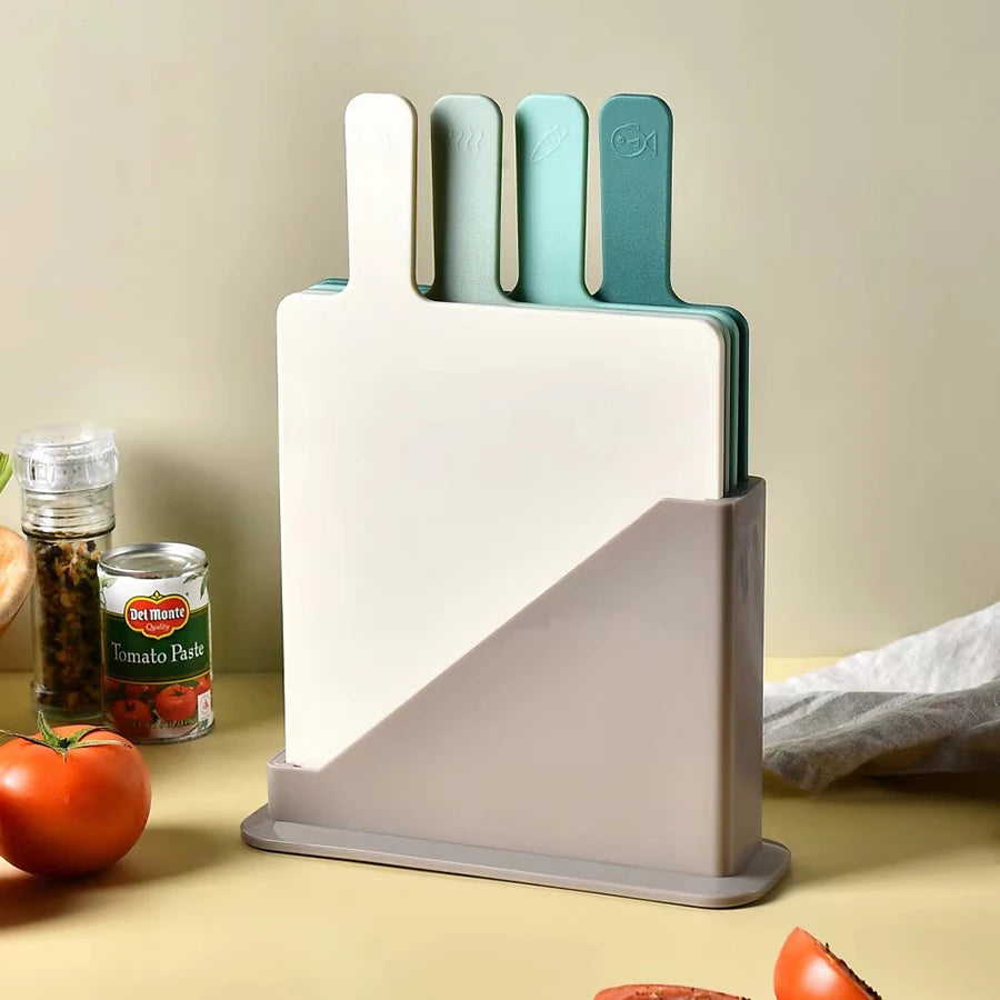 Cutting Board with Drain Basket