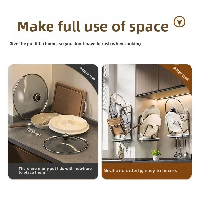 Wall-Mounted Kitchen Storage Rack
