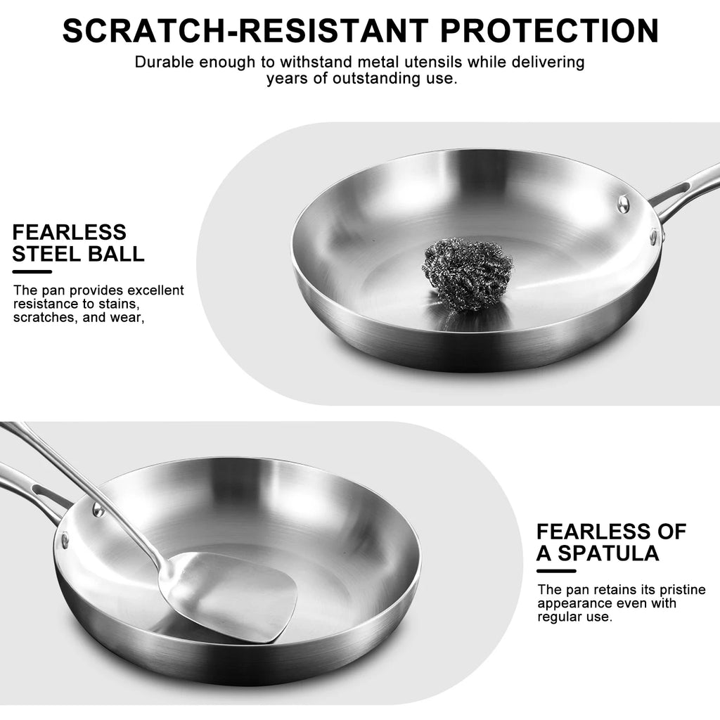 304 Steel Frying Pan