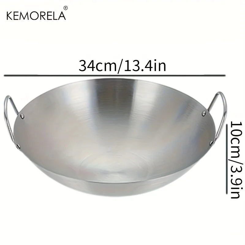 Stainless Steel Wok Pan