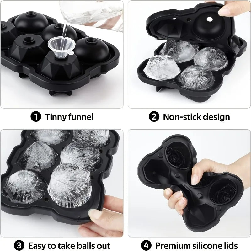 3D Rose Ice Cube Mold
