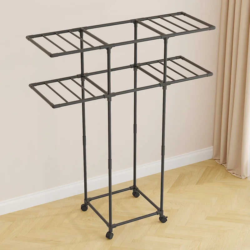 Rolling Clothes Drying Rack