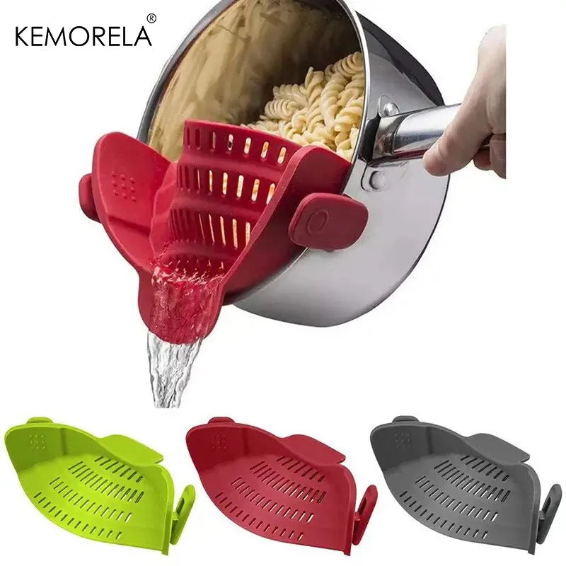 Clip-On Silicone Pot Strainer