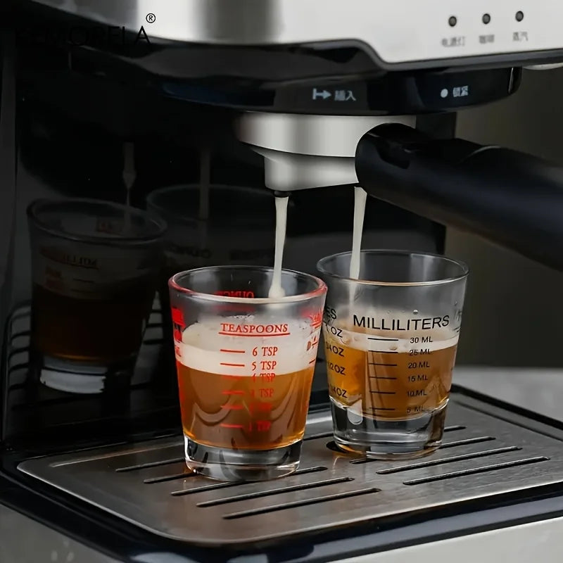 Glass Measuring Cup with Multi-Scale Markings (30ml)