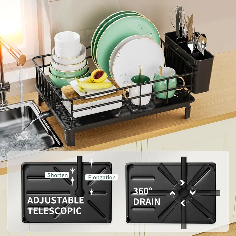 Dish Rack with Cutlery Holder