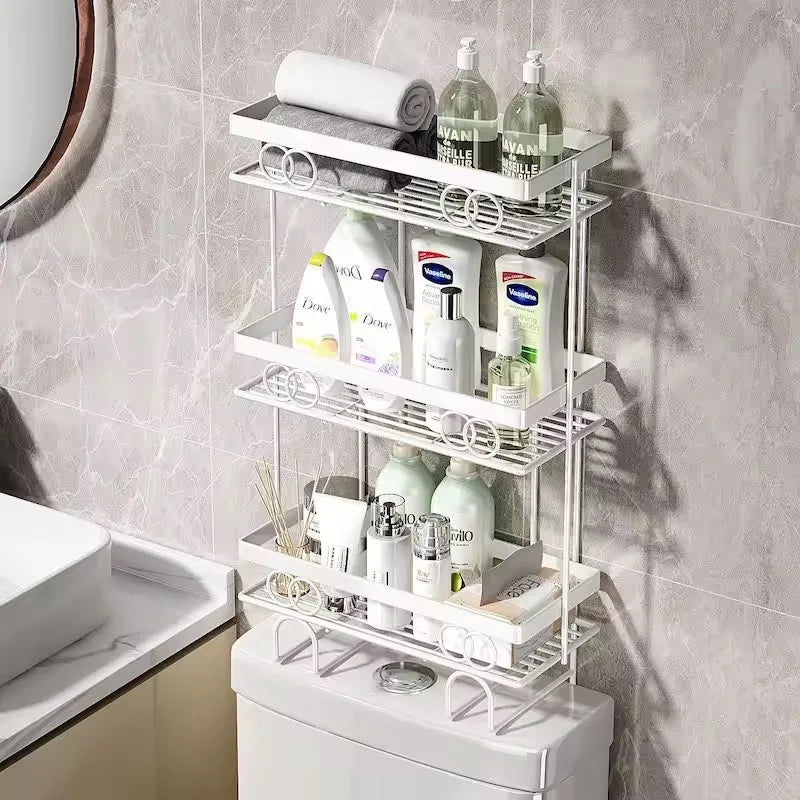 Over-Toilet Storage Shelf & Toilet Paper Holder