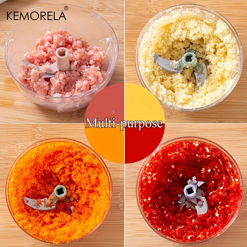 Pull-String Manual Food Chopper (500/900ml)