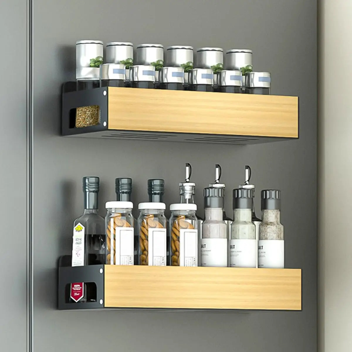Magnetic Wall-Mounted Spice Rack
