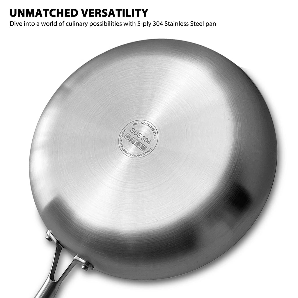 304 Steel Frying Pan