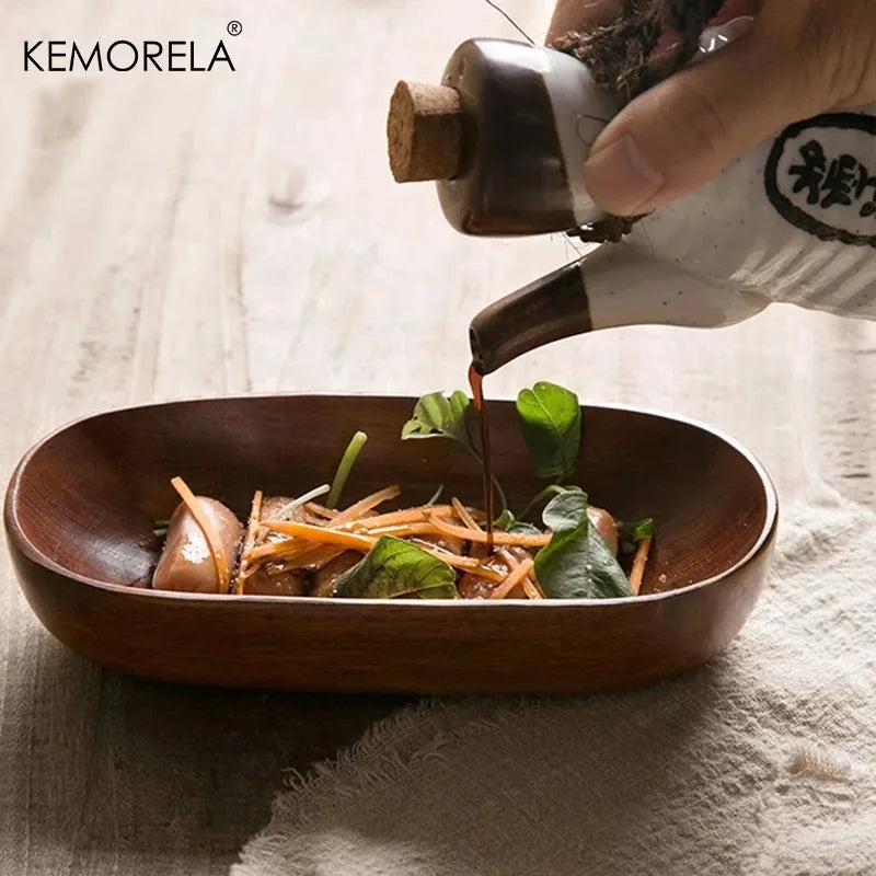 Oval Wooden Serving Tray