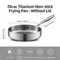 Titanium Steel Hammered Non-Stick Frying Pan (24cm / 28cm)