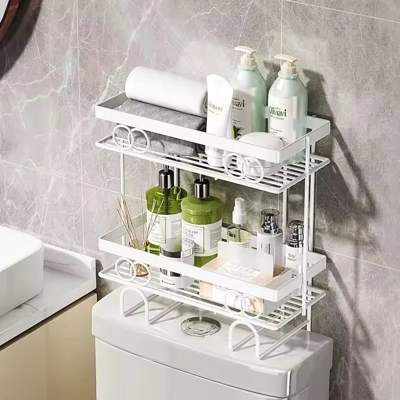 Over-Toilet Storage Shelf & Toilet Paper Holder