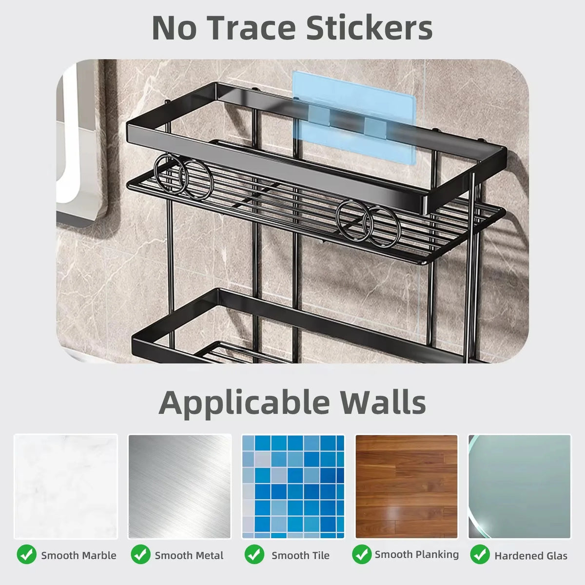 Over-Toilet Storage Shelf & Toilet Paper Holder