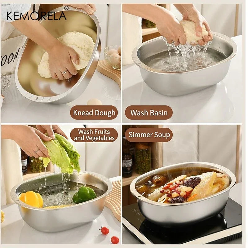 Stainless Steel Colander & Mixing Bowl Set