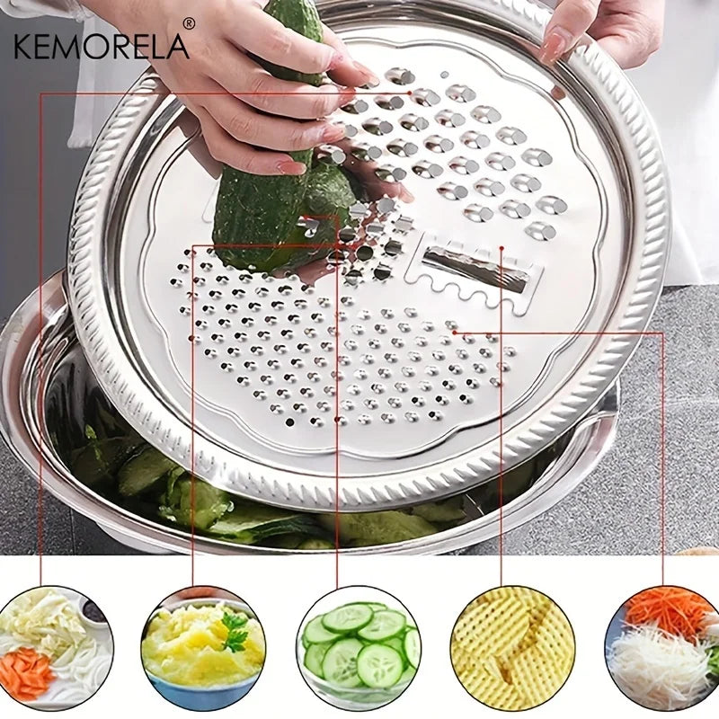 3-in-1 Stainless Mixing Bowl