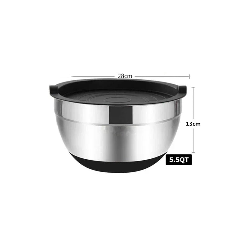 Stainless Steel Mixing Bowl with Lid