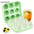 Rose-Shaped Silicone Ice Cube Mold Tray (12 Roses)