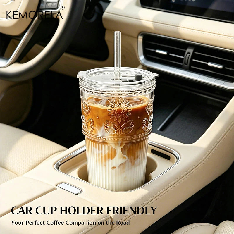 Sunflower Embossed Cup
