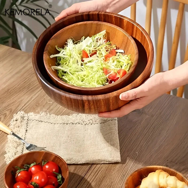 Acacia Salad Bowl Set