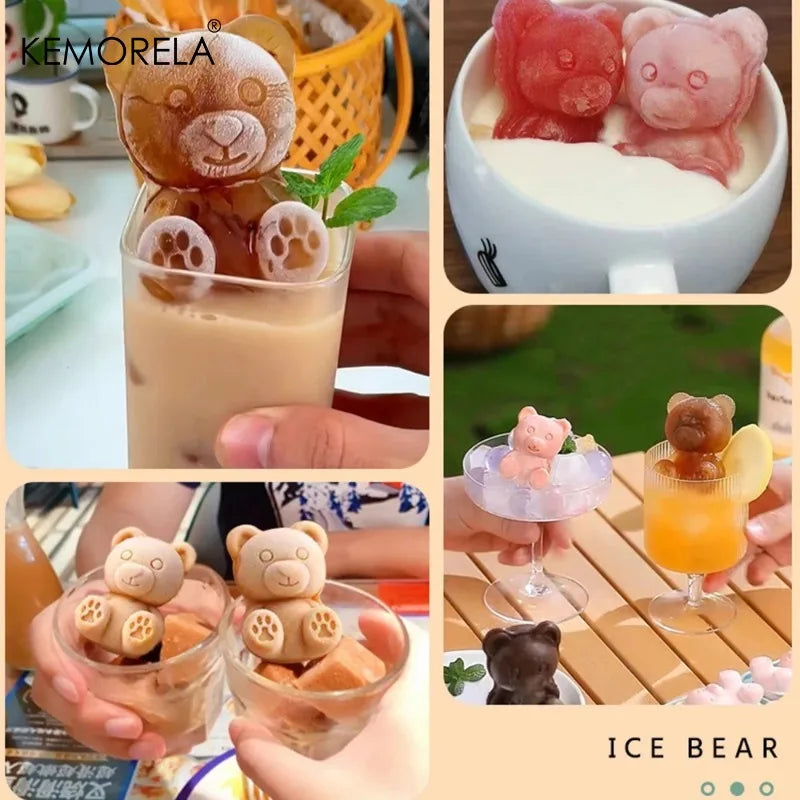 3D Teddy Bear Ice Mold