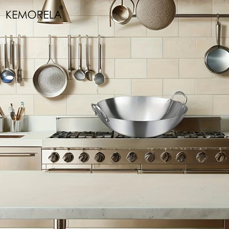 Stainless Steel Wok Pan