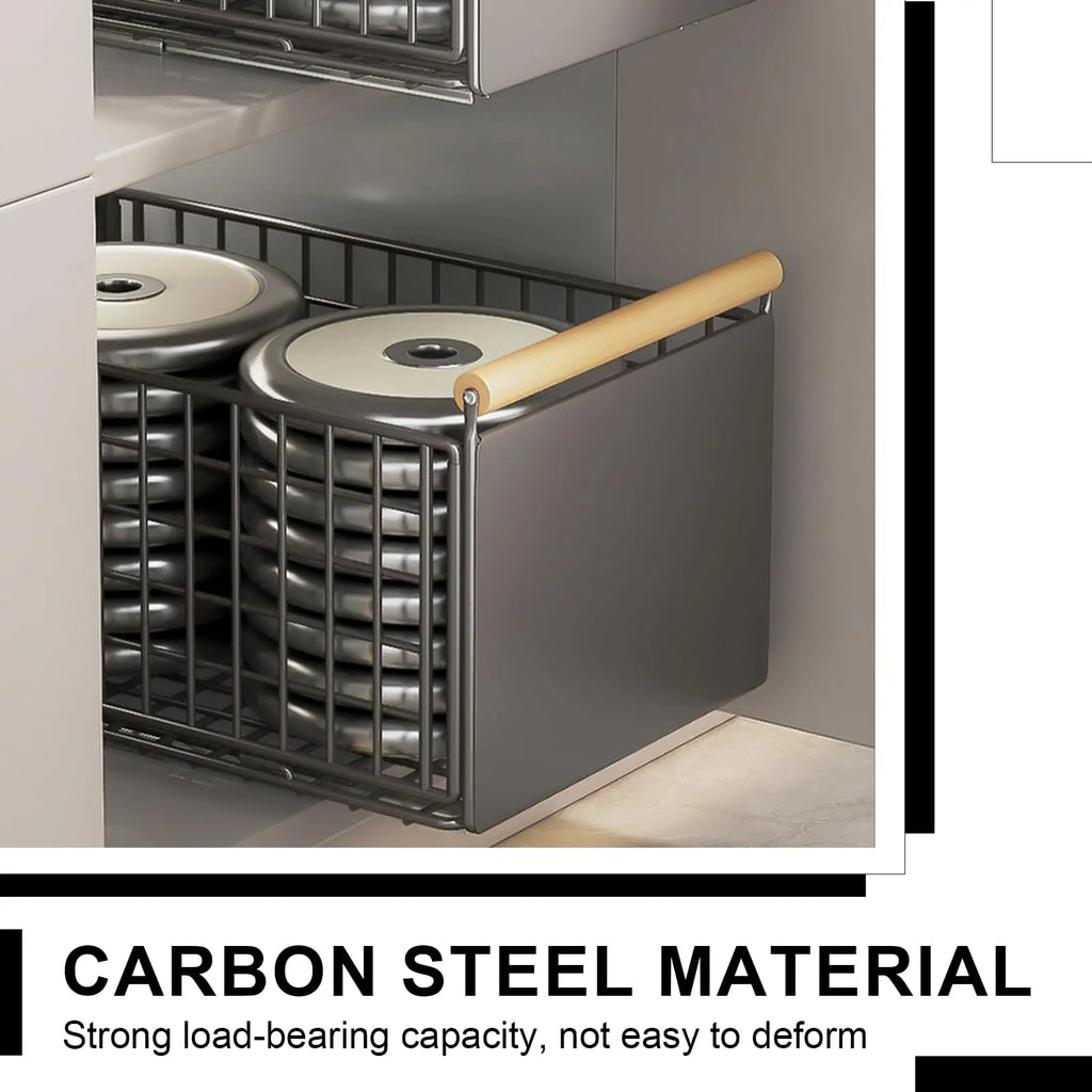 Pull-Out Cabinet Sliding Basket Organizer
