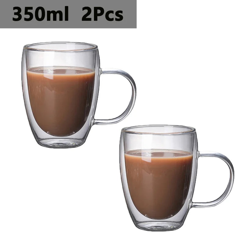 Borosilicate Coffee Mug Set