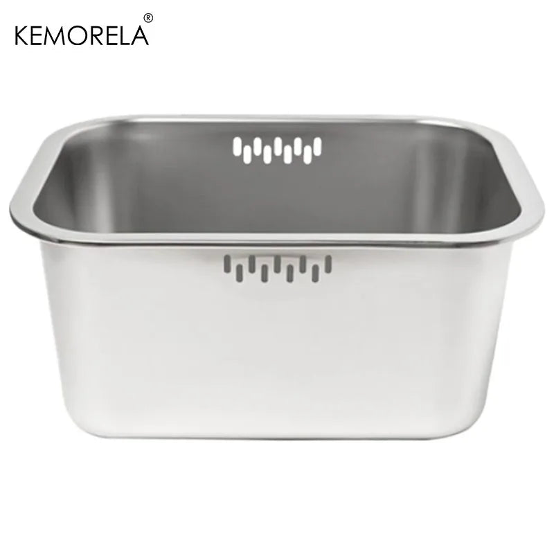 Stainless Steel Sink Washing Basin with Drain Holes