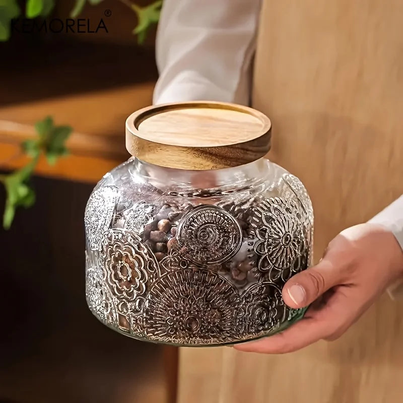 Embossed Pantry Jar