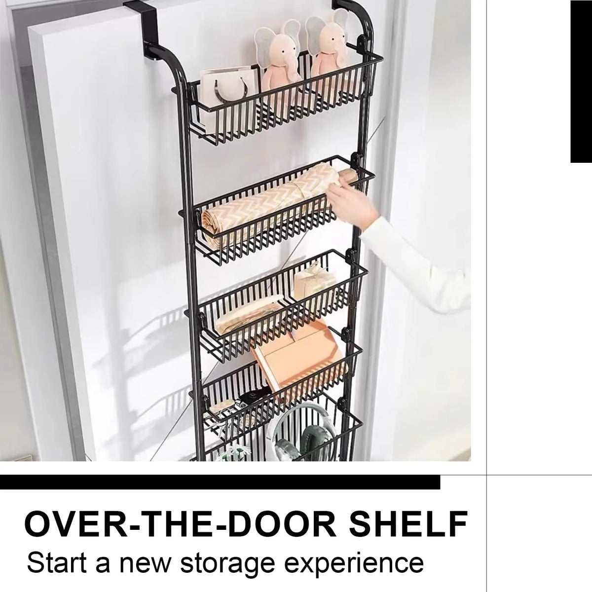 Over-Door Metal Storage Organizer