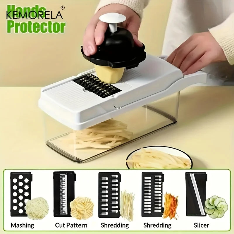 Multi-Blade Vegetable Chopper & Mandoline Slicer
