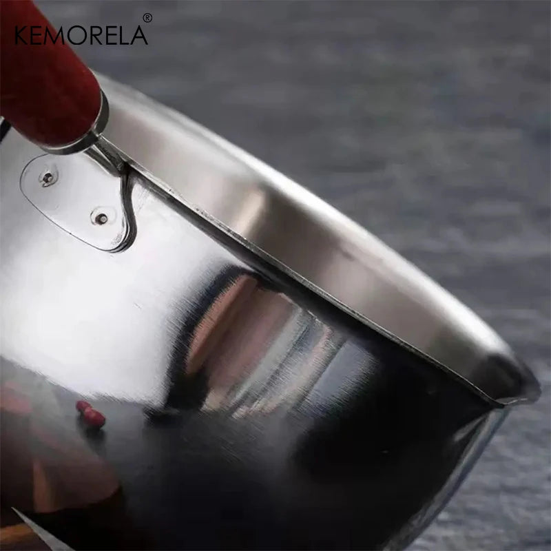 Stainless Steel Espresso Shot Cup with Wooden Handle & Scale (150/250ml)