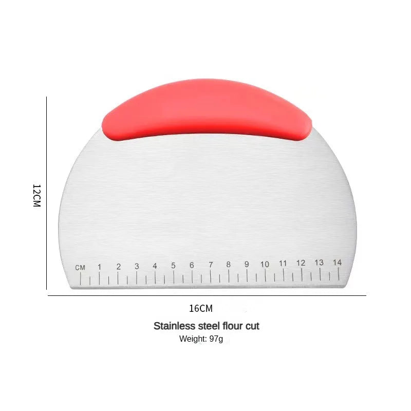 Stainless Steel Dough Cutter with Scale