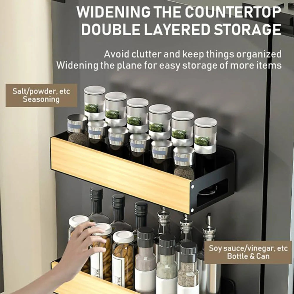 Magnetic Wall-Mounted Spice Rack