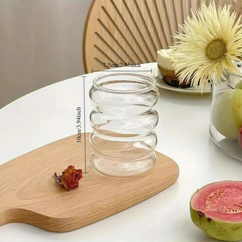 Bubble Glass Cups Set