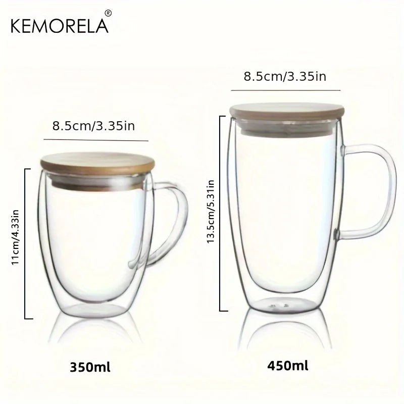 Double Wall Bamboo Lid Mug