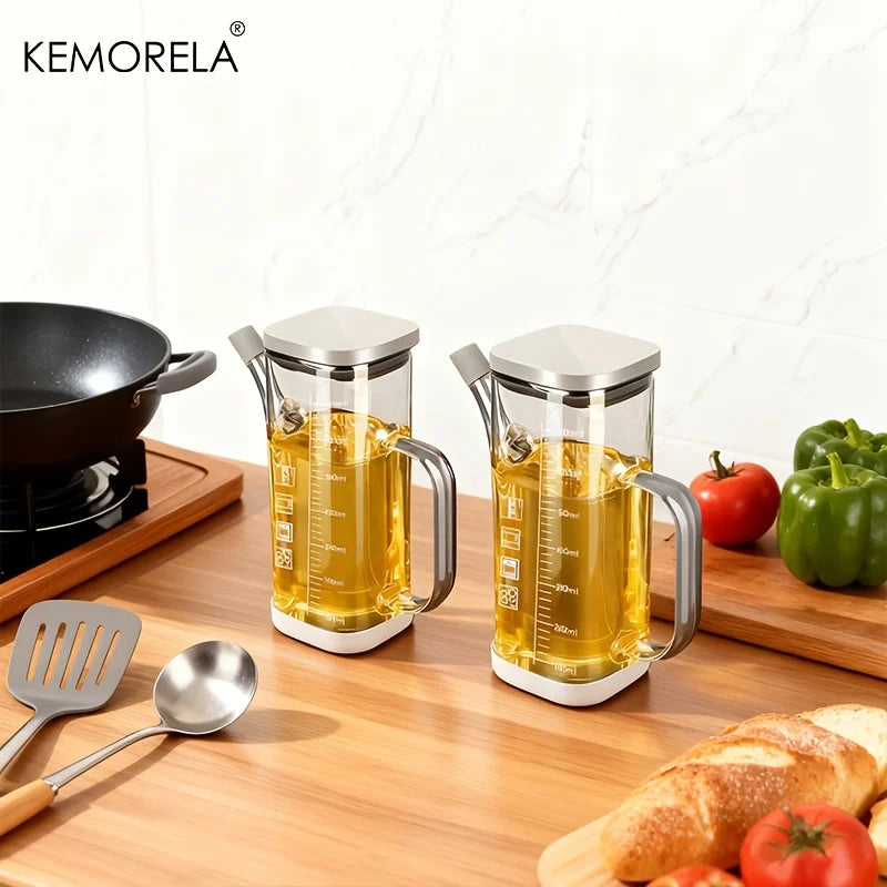 Glass Oil Dispenser Bottle with Measurement Scale (700/1000ml)