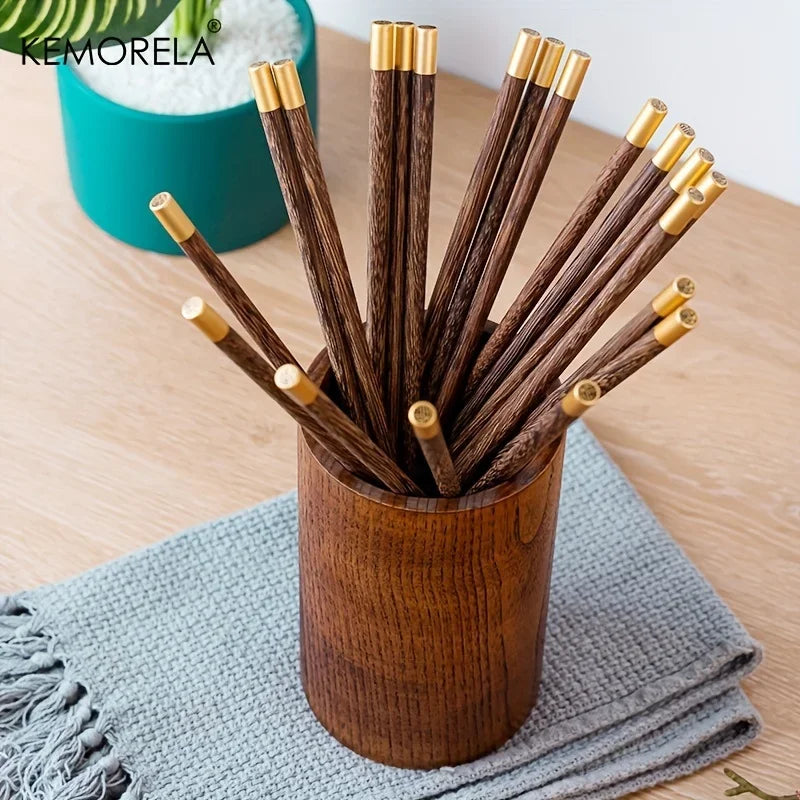 Solid Walnut Wood Chopstick Holder (Small / Large)