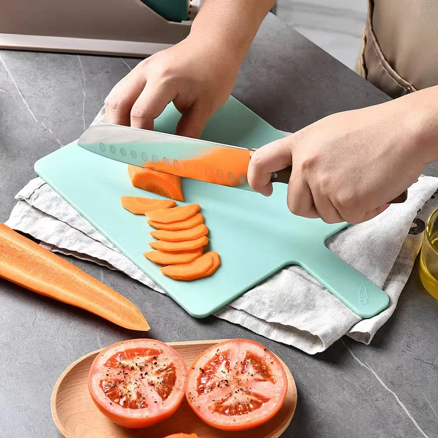 Cutting Board with Drain Basket